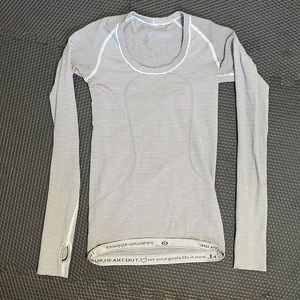 lululemon LS swiftly tech shirt size 4 WXS